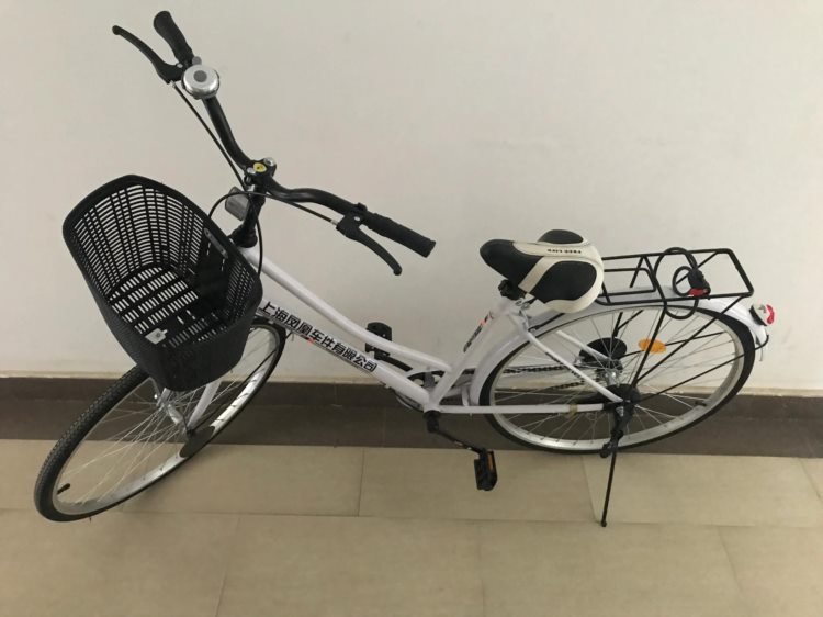 我网购了一辆很靓眼的上海凤凰自行车
